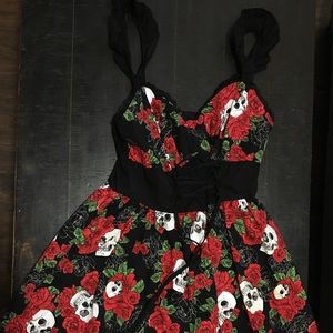 Dia de los Muertos skull dress